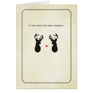 En bockkärlekshistoria hälsningskort