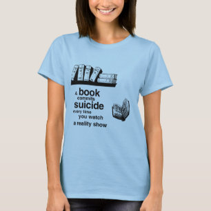 En bok begår självmord när dig t-shirt