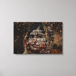 En bok, en penna, ett barn och en lärare kan canvastryck