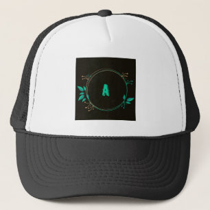 En bokstav Tryckt text Monogram Trucker Hatt Keps