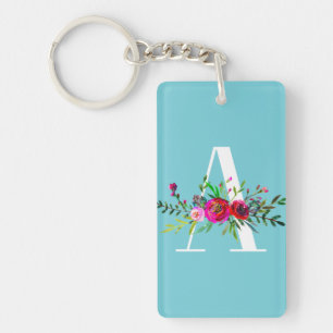 En bokstavlig initialmonogram blommig anpassad fär