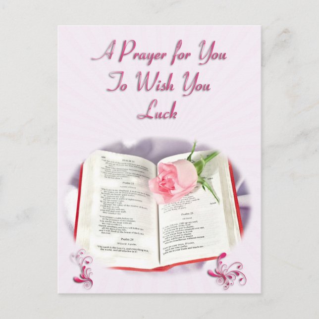 En bön att önska dig tur vykort (Framsida)