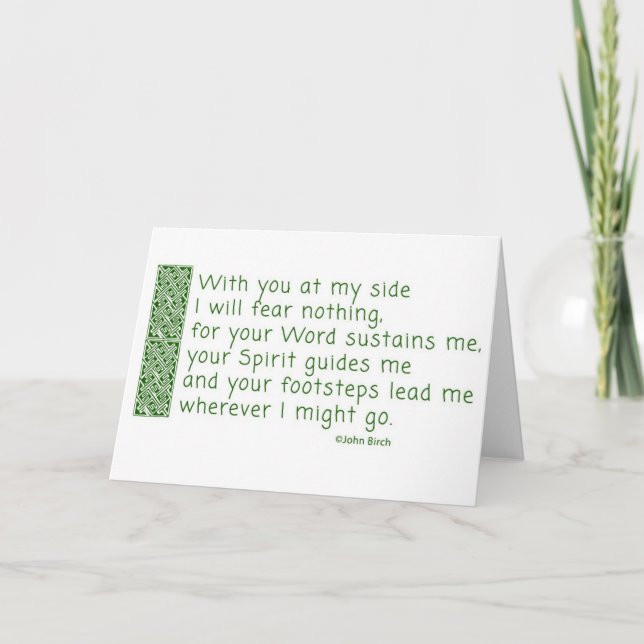 En bön av thankfulness tack kort (Framsida)