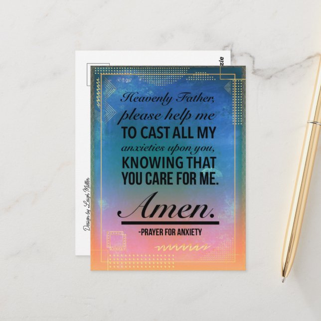 En bön för giftigt vykort (Fram/Back In Situ)