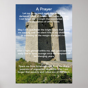 En bön i en slott Poster