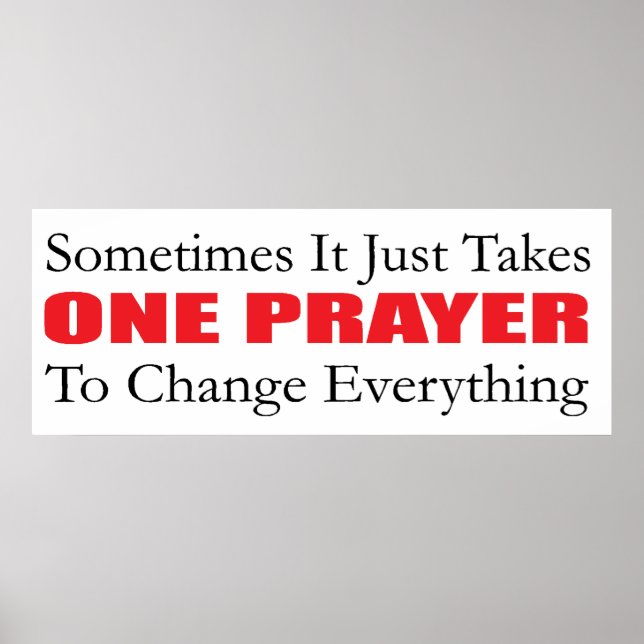 En bön Poster (Framsidan)