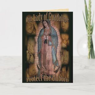 En bön till Dam i Guadalupe Kort