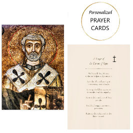 En bön till St. Clement of Rom Prayer Card Placeringskort