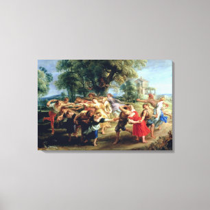 En bondaktig dans, 1636-40 canvastryck