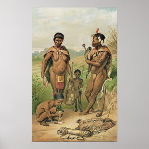 En Bosjesman familjfrontispiece Poster