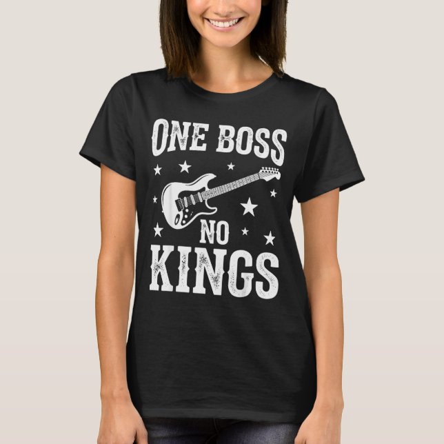 En boss ingen kungar  t shirt (Framsida)