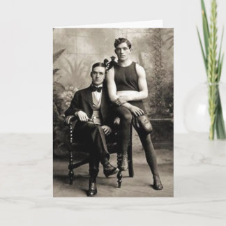 En boxare och hans gentleman kort