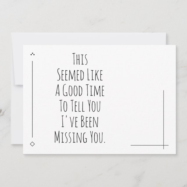 En Bra att säga att jag har saknat dig (Framsida)