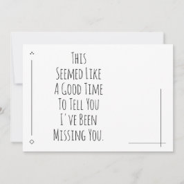 En Bra att säga att jag har saknat dig