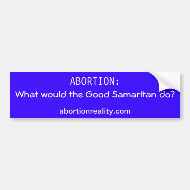 En bra barnsamaritbildekal bildekal (Framsidan)