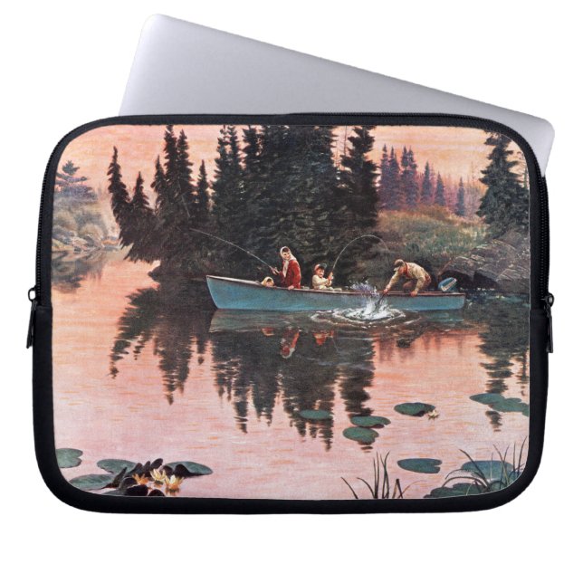 En Bra Catch från John Clymer Laptop Fodral (Framsidan)