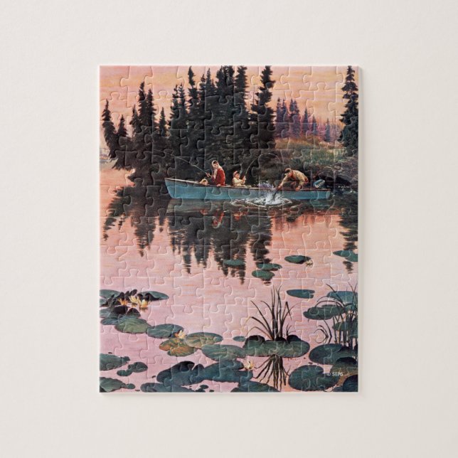 En Bra Catch från John Clymer Pussel (Vertikal)