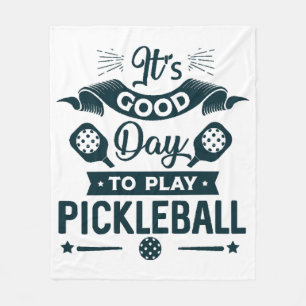 En bra dag att spela Pickleball Fleecefilt