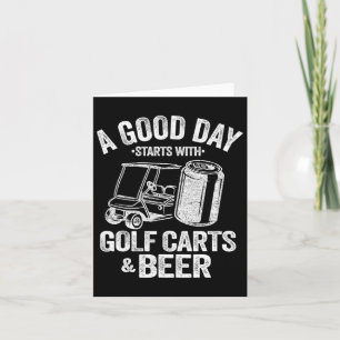 En Bra dag börjar med golfkort och öl-nyp G Kort