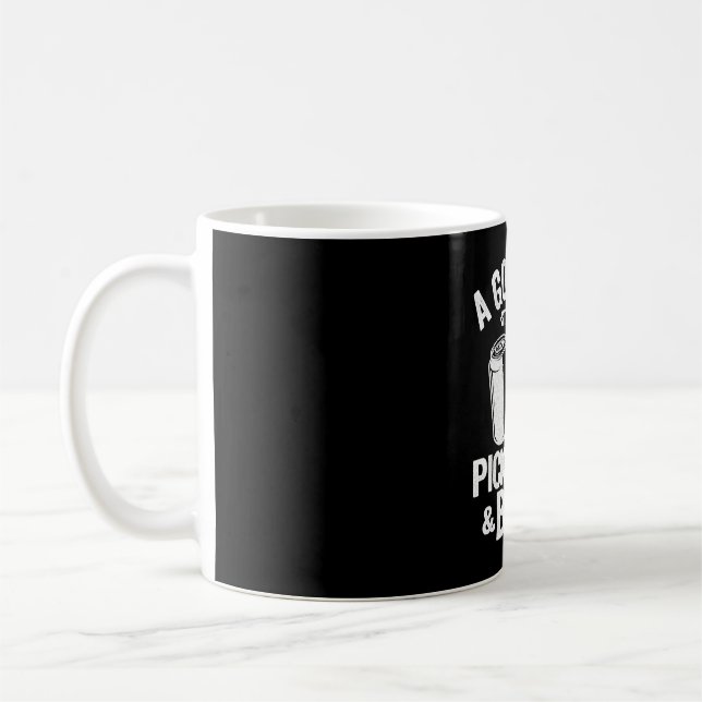 En Bra-dag börjar med Pickleball & Beer-funny Kaffemugg (Vänster)