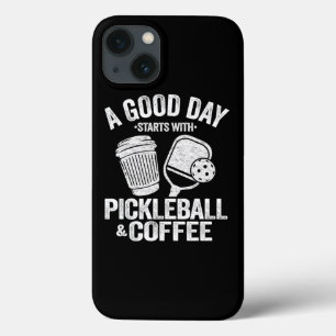 En Bra-dag börjar med Pickleball Coffee Funny Pic