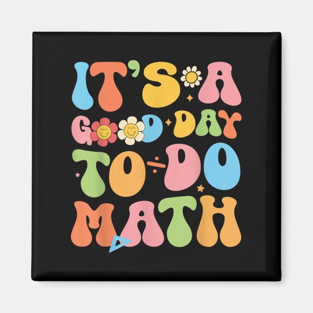 En Bra dag för att göra matlärarmatematik bakåt Magnet (Framsidan)