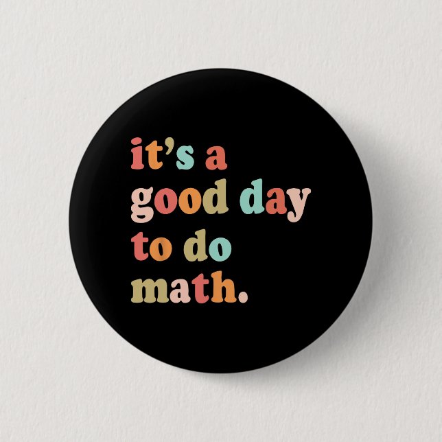 En Bra dag för testning av matematisk huvudvärk Knapp (Framsida)