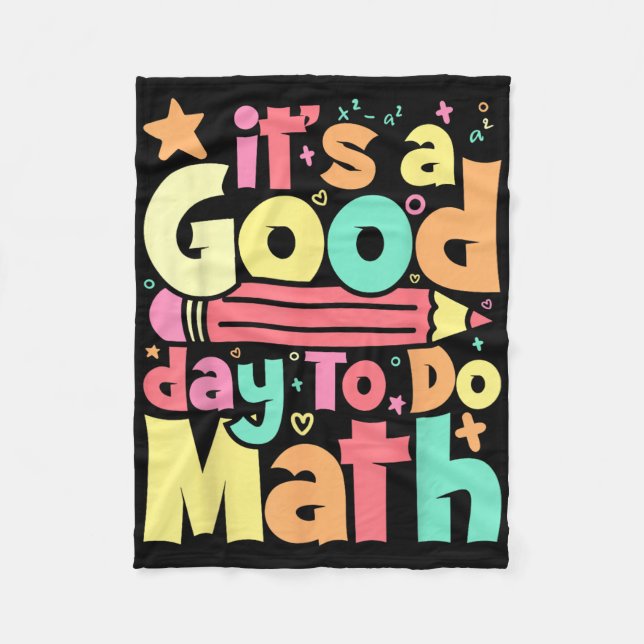 En Bra dag för testning av matematisk testmatta Fleecefilt (Framsidan)