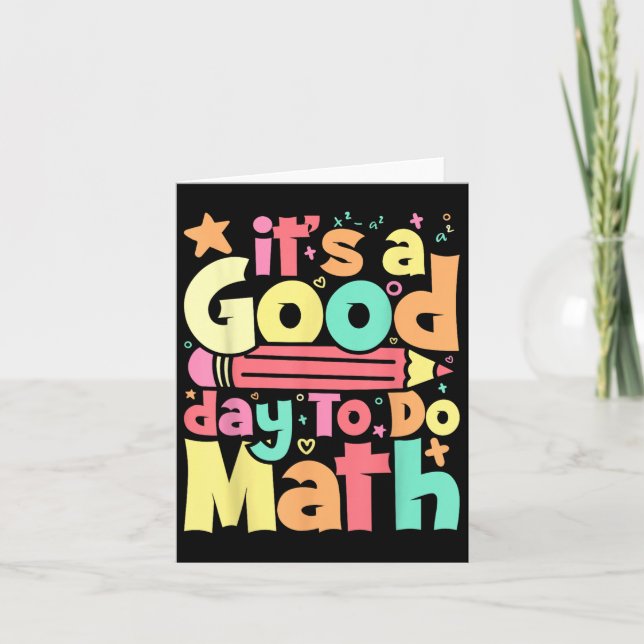 En Bra dag för testning av matematisk testmatta Kort (Framsida)