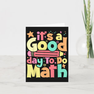 En Bra dag för testning av matematisk testmatta Kort
