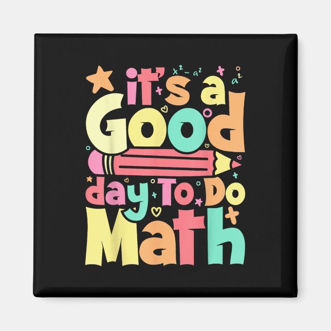 En Bra dag för testning av matematisk testmatta Magnet (Framsidan)