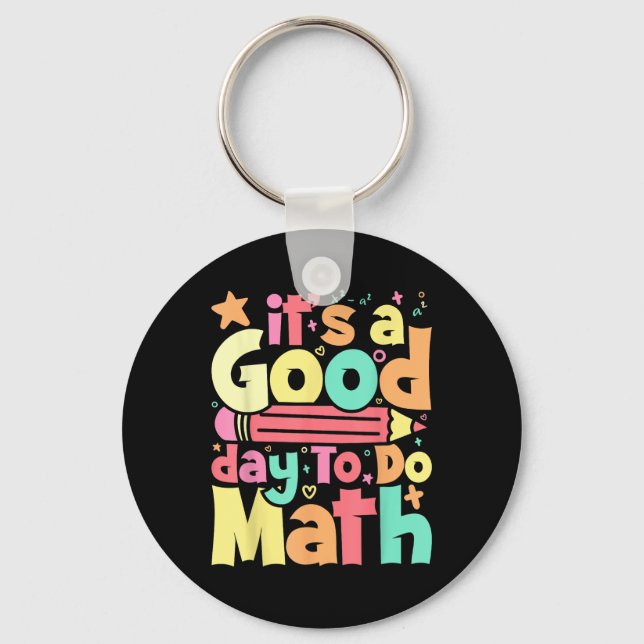 En Bra dag för testning av matematisk testmatta Nyckelring (Framsida)