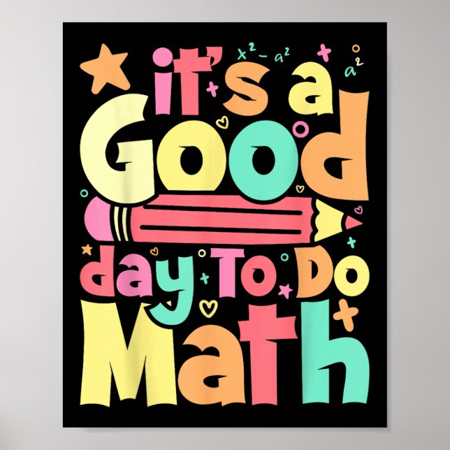 En Bra dag för testning av matematisk testmatta Poster (Framsidan)