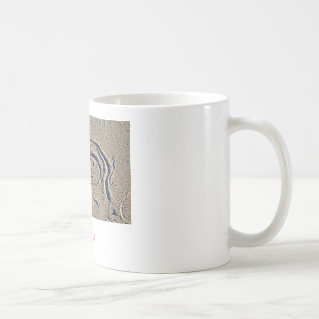 En bra dag på stranden, är den lyckliga atTybeen Kaffemugg (Höger)