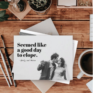 En Bra-dag till Elope-foto Meddelande Vykort
