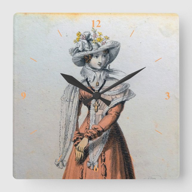 En Bra Dam. Fyrkantig Klocka (Framsida)