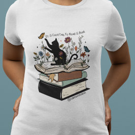 En Bra för att läsa en Bok Cat Bok Älskare T Shirt