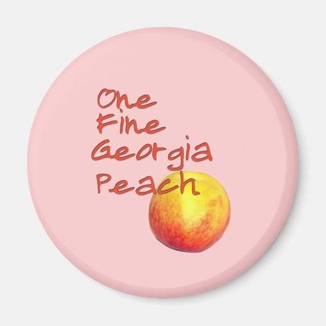En Bra Georgia Peach Magnet (Framsidan)