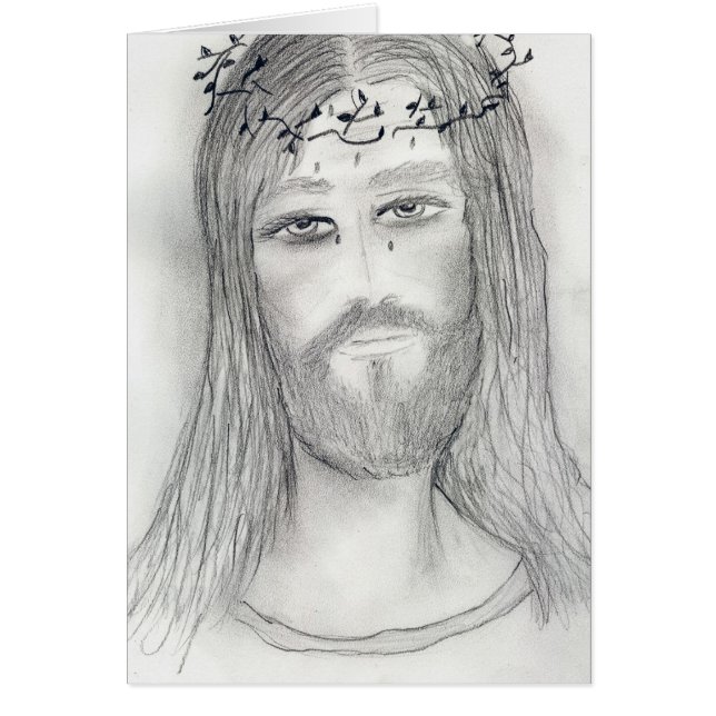 En bra Jesus Hälsningskort (Framsidan)