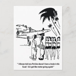 En bra mekaniker, rolig, vintage vykort