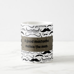 En Bra Mustache gör människan Kaffemugg