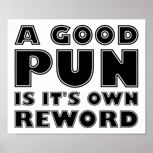 En Bra Pun Funny Poster (Framsidan)