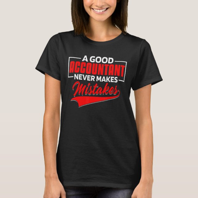 En bra revisor begår aldrig fel 1 t shirt (Framsida)