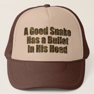 En Bra Snake har en punkt i huvudet Keps