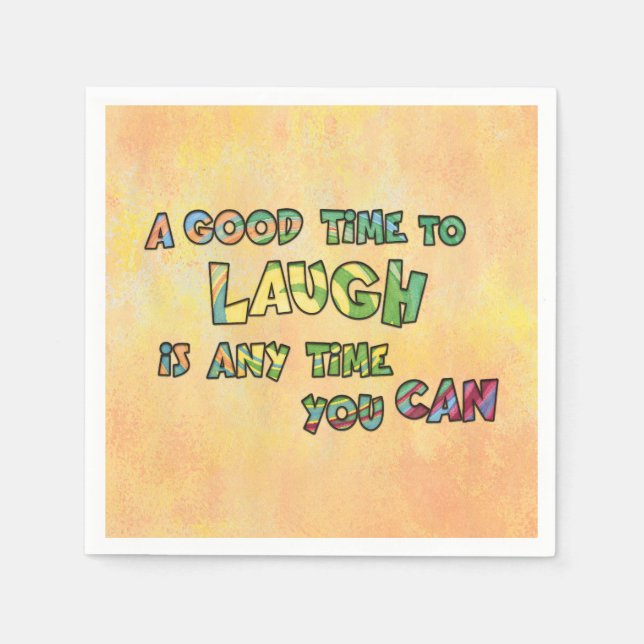EN BRA-TiME TILL LAUGH iS ANYME YOU CAN Pappersservett (Framsidan)