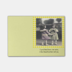 En bra vän vet dina berättelser post-it block