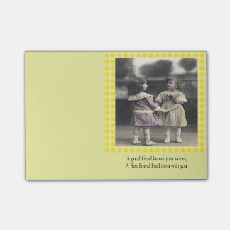 En bra vän vet dina berättelser post-it block