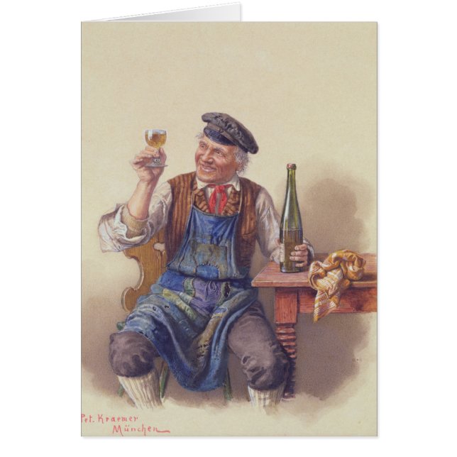 En bra vintage hälsningskort (Framsidan)