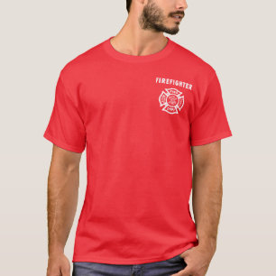 En brandmanlogotyp t shirt