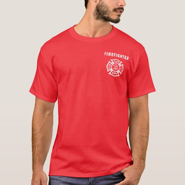 En brandmanlogotyp t shirt (Framsida)